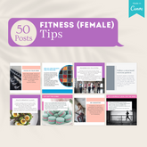 400 Fitness  (Female) Posts - Social Media Templates